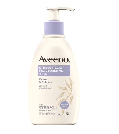 aveeno stress relief lotion Amy's favorite lotion