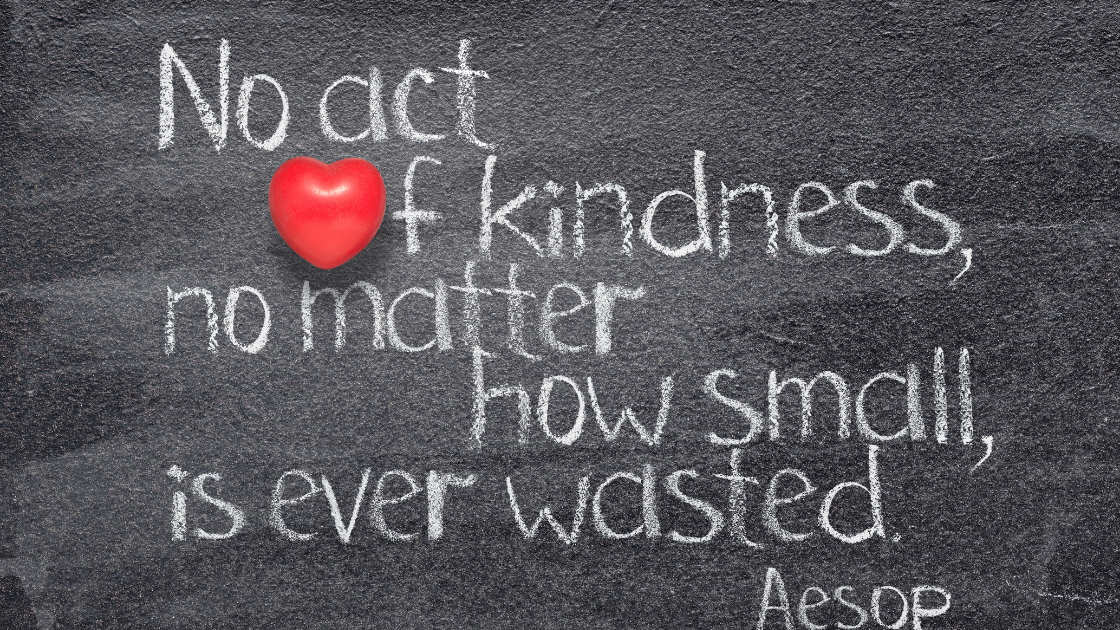 no act of kindness is every waster aesop