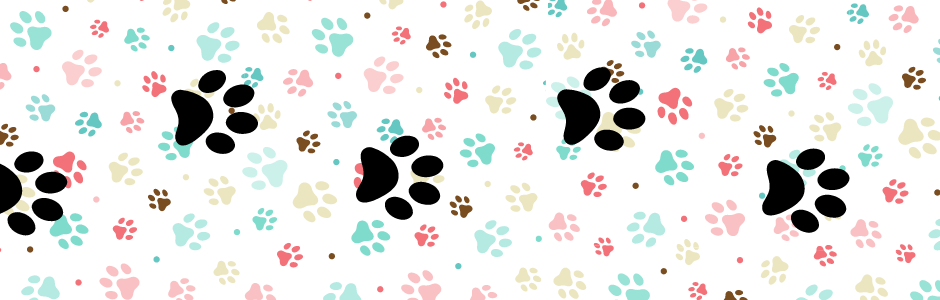 paw prints image used as background

